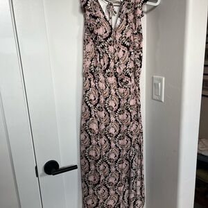 Elegant Pink Floral Dress